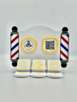 Social Media Stand NFC / QR για Κομμωτήρια & Barber Shops - Image 4